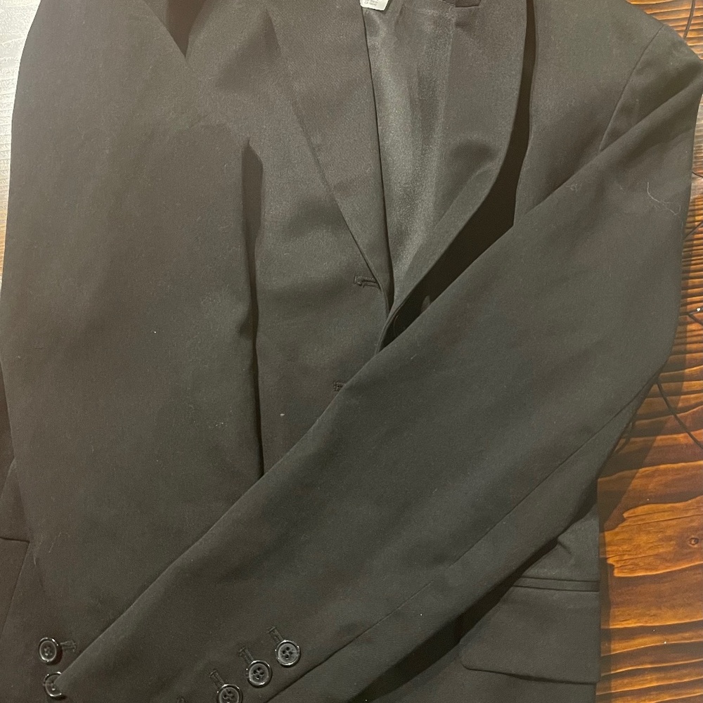 Petite Three-Button Blazer In Double Knit